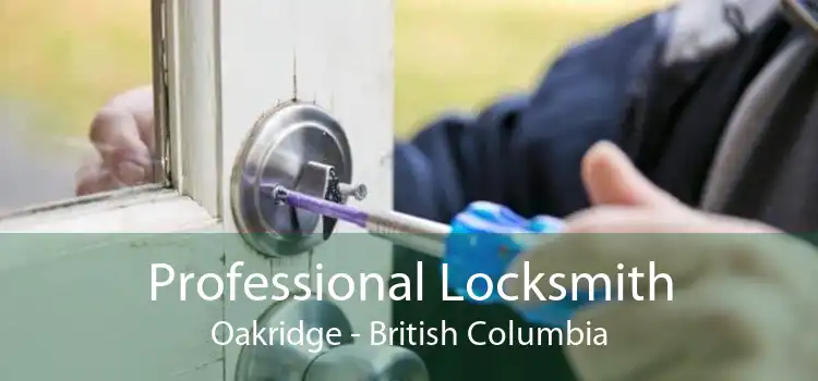 Professional Locksmith Oakridge - British Columbia